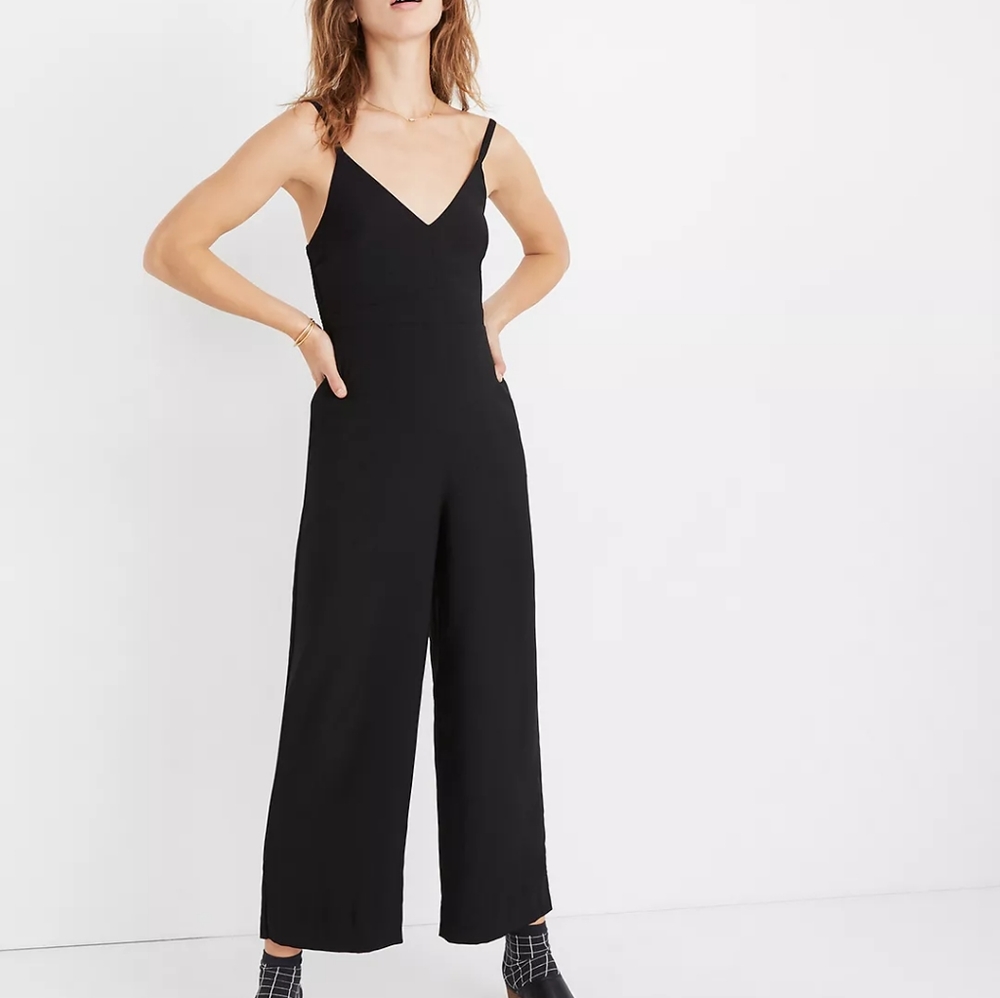 Madewell Thistle Cami Jumpsuit Black